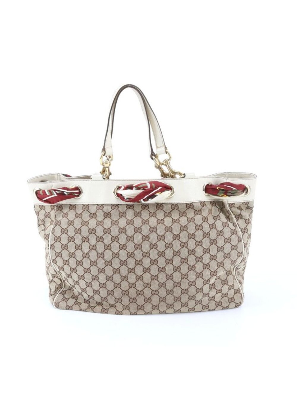 ★SOLD★ Gucci GG Canvas Posita No Leather Tote Shoulder Scarf - Picture 3 of 10
